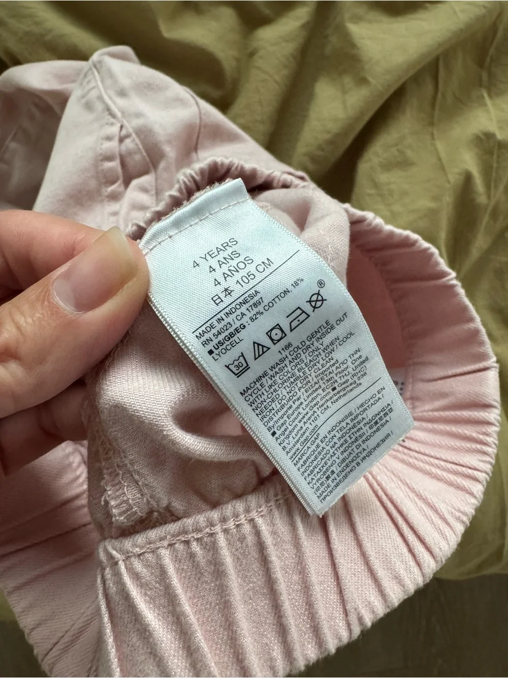 GAP jeans, light pink - 4t